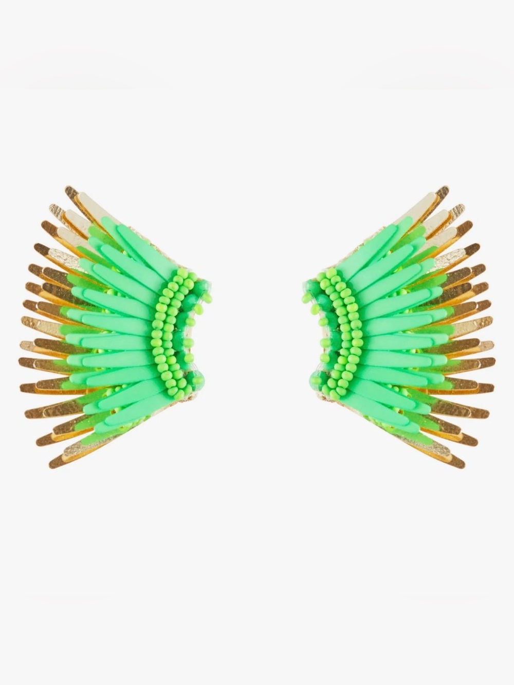 Mignonne Gavigan Mini Madeline Earrings in Limited Edition Lime Gold - Picture 11 of 11